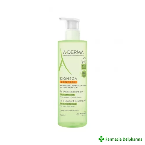 Exomega Control gel 2 in 1 A-derma x 500ml, Pierre Fabre